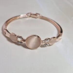 Blush Stone Charm Bracelet