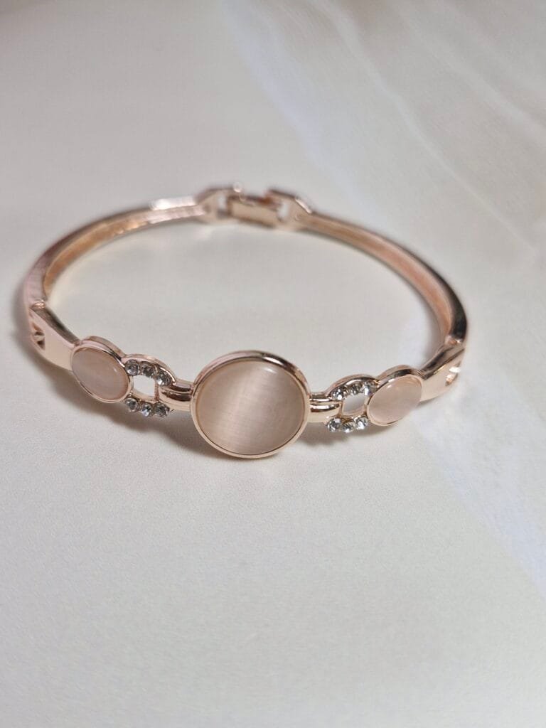 Blush Stone Charm Bracelet