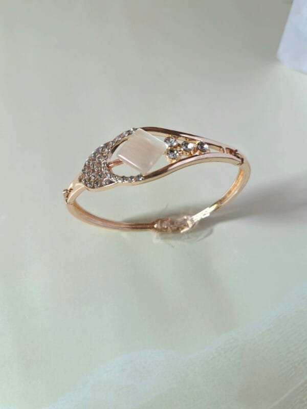 Rose Gold Crystal Bracelet - Image 4