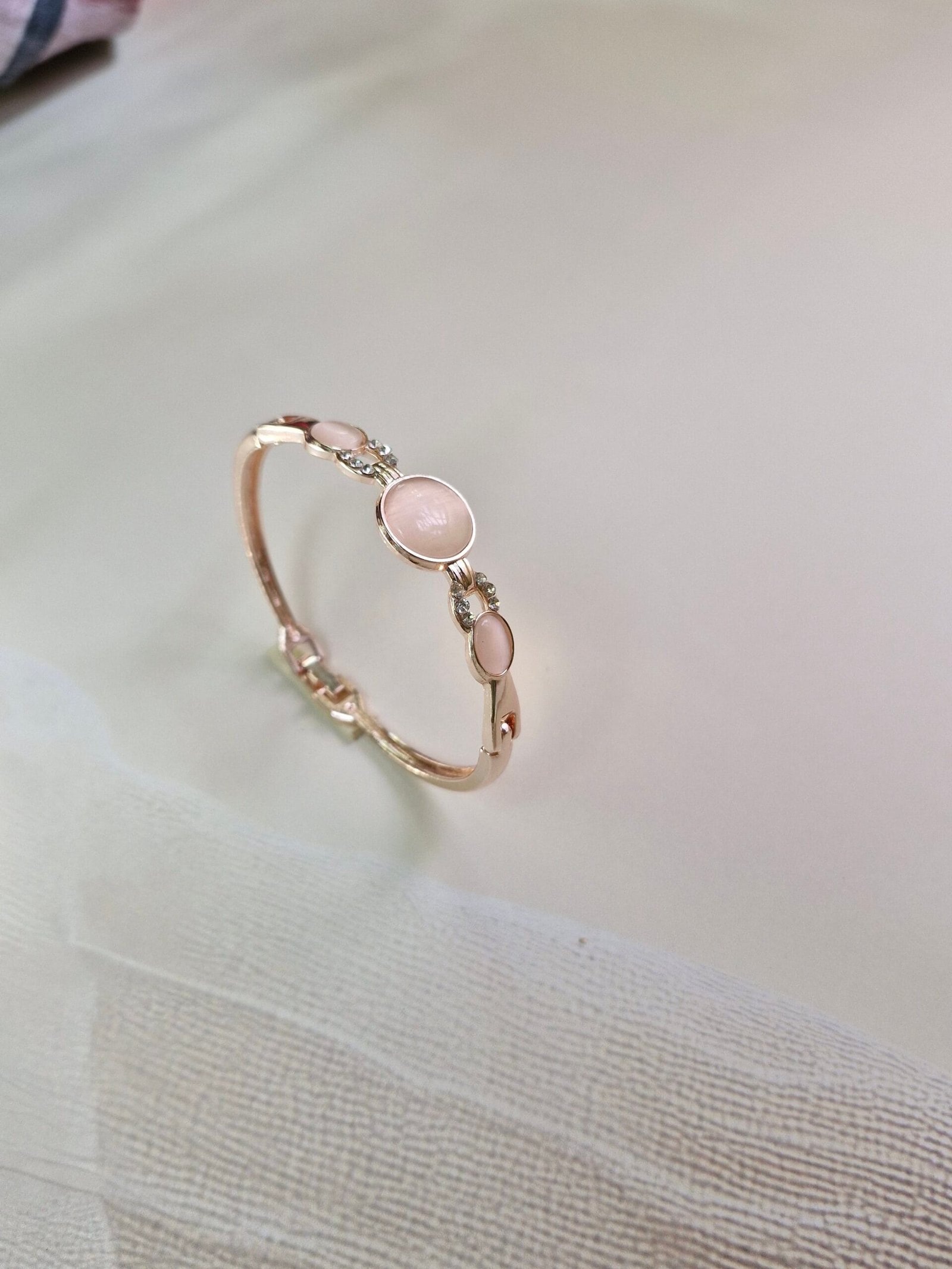 Blush Stone Charm Bracelet - Image 3