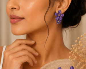 Blossom Charm Clay Earrings