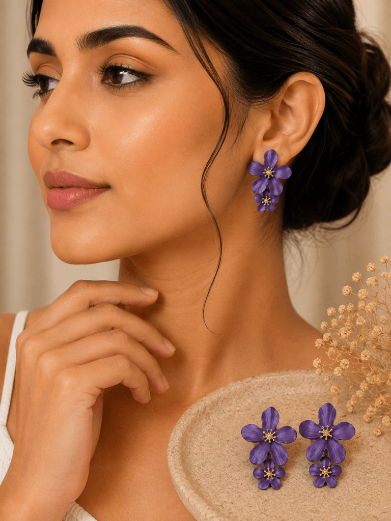 Blossom Charm Clay Earrings