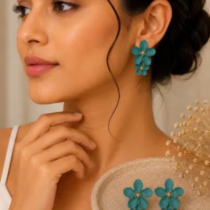Blossom Charm Clay Earrings