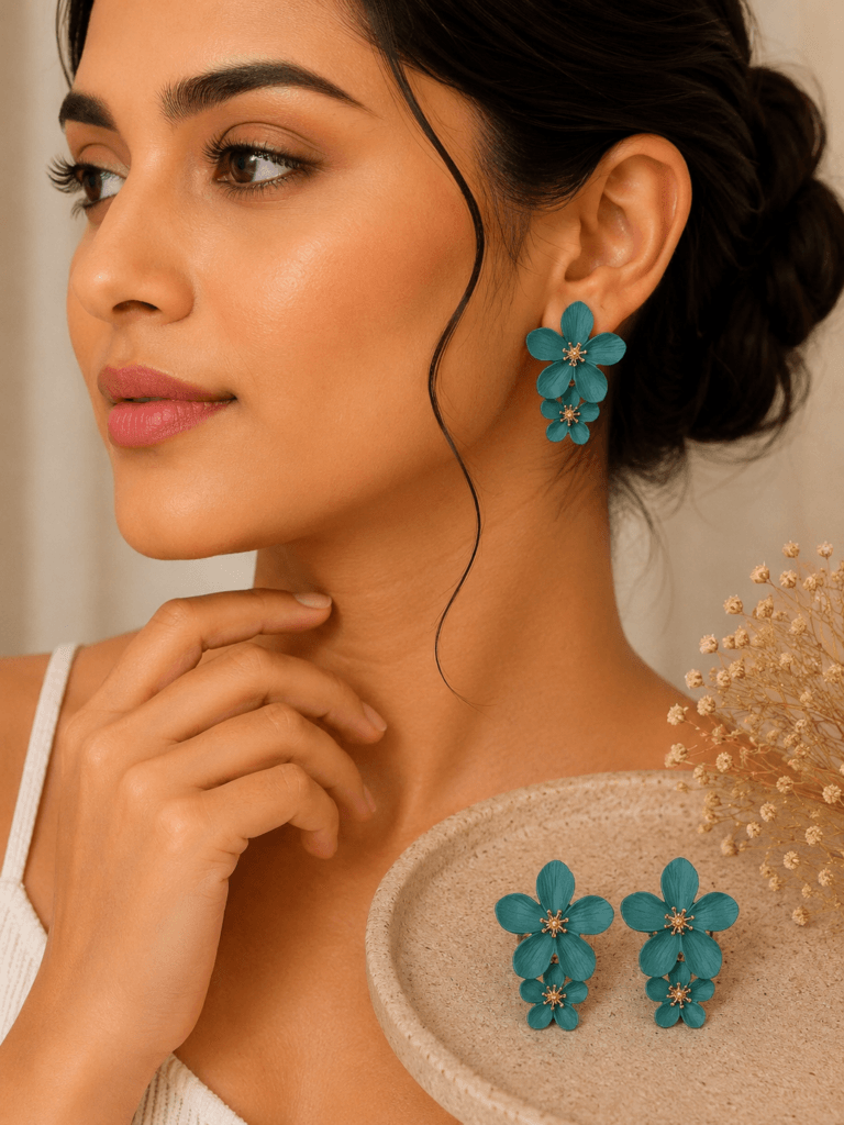Blossom Charm Clay Earrings