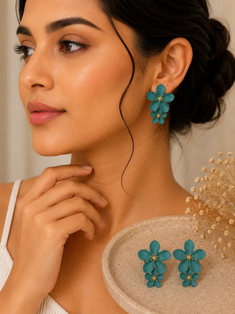 Blossom Charm Clay Earrings