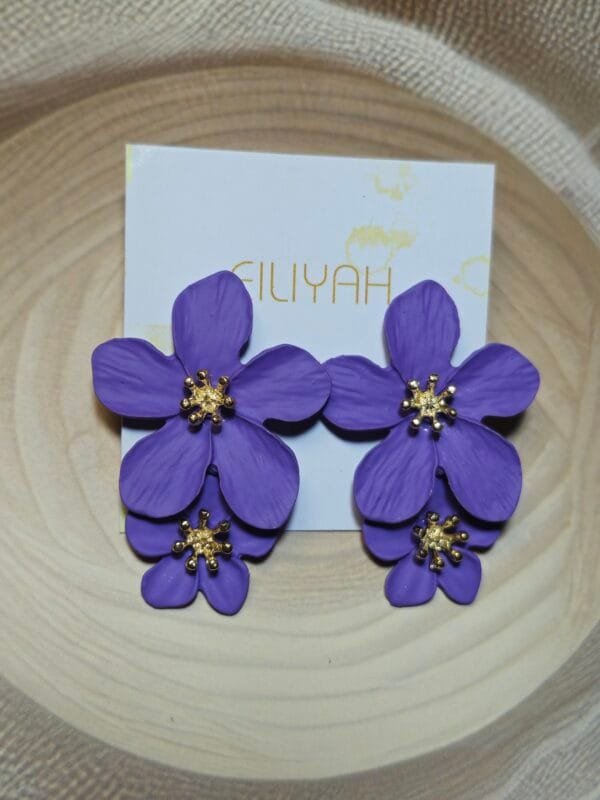 Blossom Charm Clay Earrings - Image 3