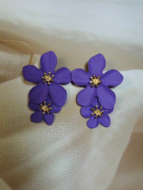 Blossom Charm Clay Earrings - Image 2