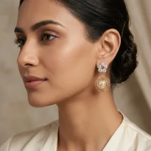 Crystal Pearl Drop Earrings