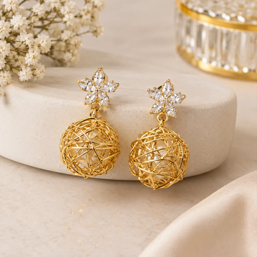 Eiliyah | Crystal Bloom Earrings